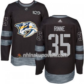 Nashville Predators Dresy Pekka Rinne 35 1917-2017 100th Anniversary Adidas Černá Authentic - Pánské